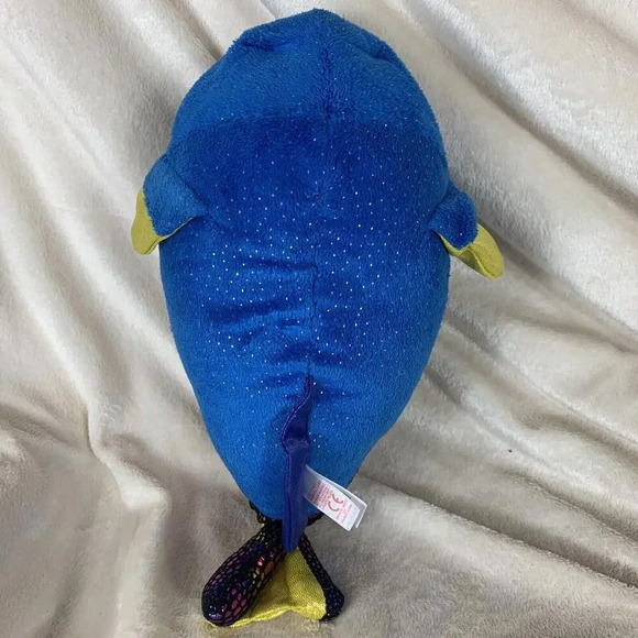 TY BEANIE BOOS AQUA THE 8" BLUE METALLIC FISH PLUSH STUFFED ANIMAL 2017 - Picture 6 of 10
